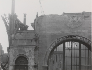 A wall in Penn Station during demolition.